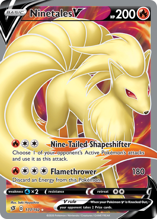 Ninetales V 177/192 Sword & Shield Rebel Clash