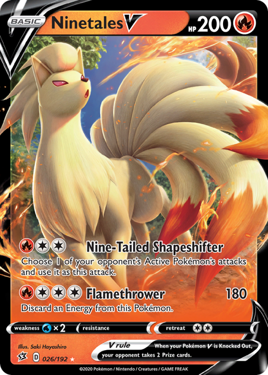 Ninetales V 26/192 Sword & Shield Rebel Clash