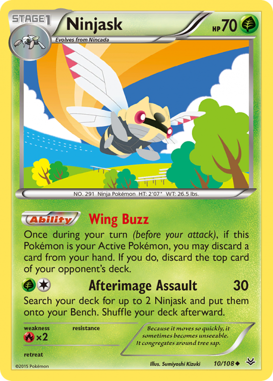 Ninjask 10/108 XY Roaring Skies