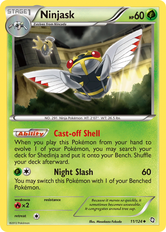 Ninjask 11/124 Black & White Dragons Exalted