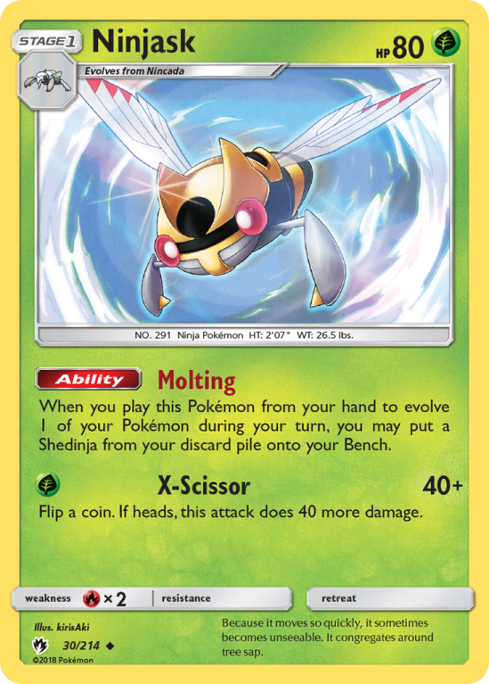 Ninjask 30/214 Sun & Moon Lost Thunder