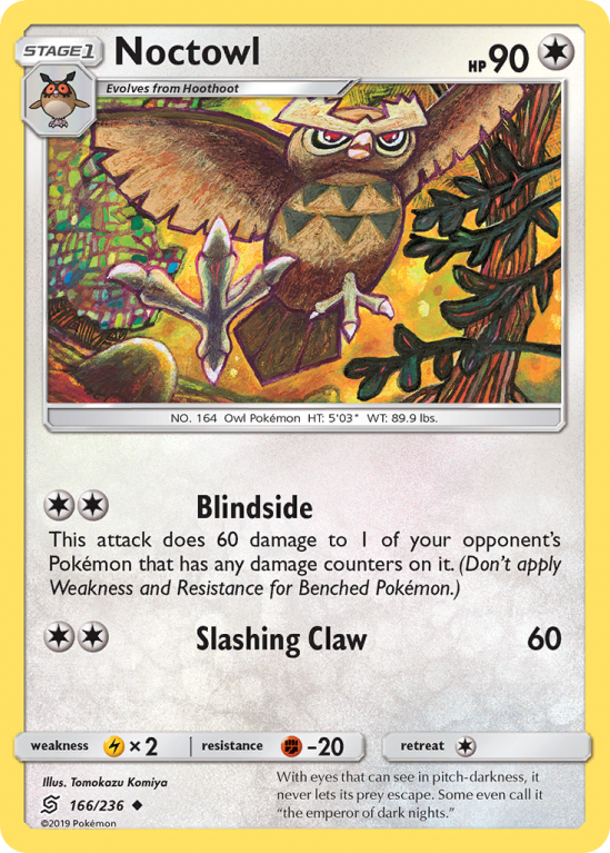 Noctowl 166/236 Sun & Moon Unified Minds