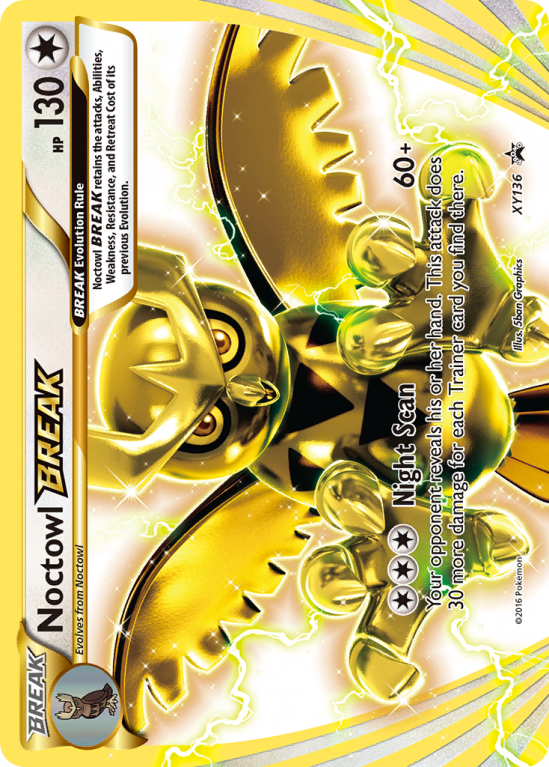 Noctowl BREAK XY136/183 XY XY Black Star Promos
