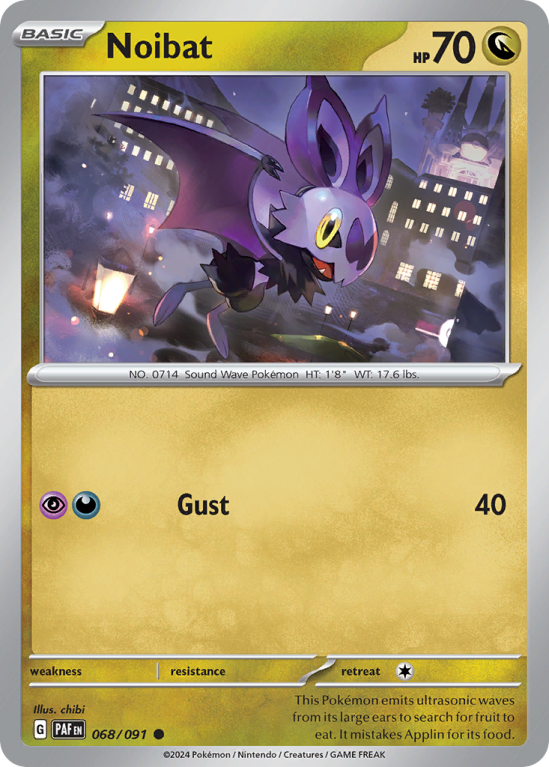 Noibat 68/91 Scarlet & Violet Paldean Fates