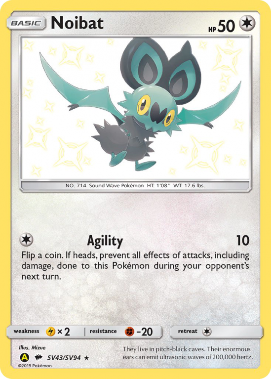 Noibat SV43/94 Sun & Moon Shiny Vault