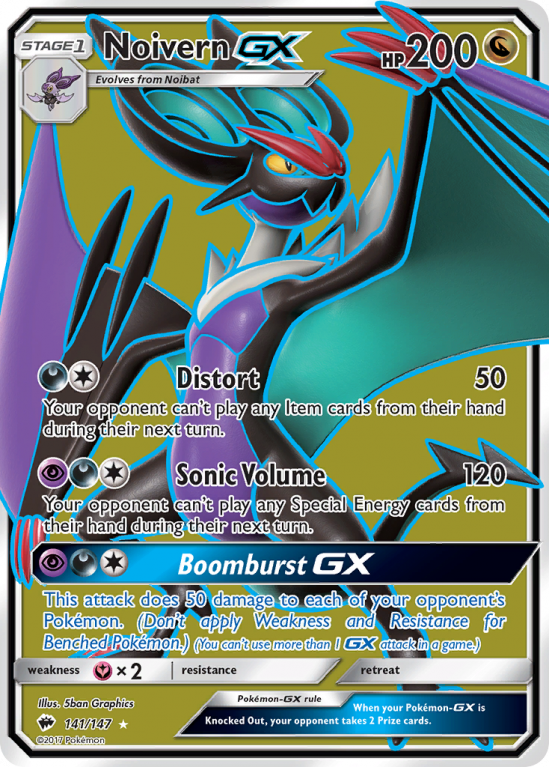 Noivern-GX 141/147 Sun & Moon Burning Shadows