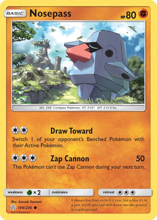 Nosepass 106/236 Sun & Moon Cosmic Eclipse