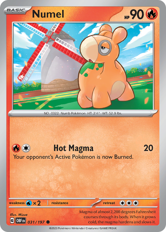 Numel 31/197 Scarlet & Violet Obsidian Flames