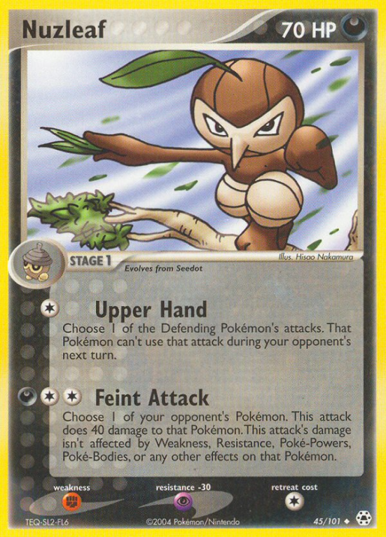 Nuzleaf 45/101 EX Hidden Legends