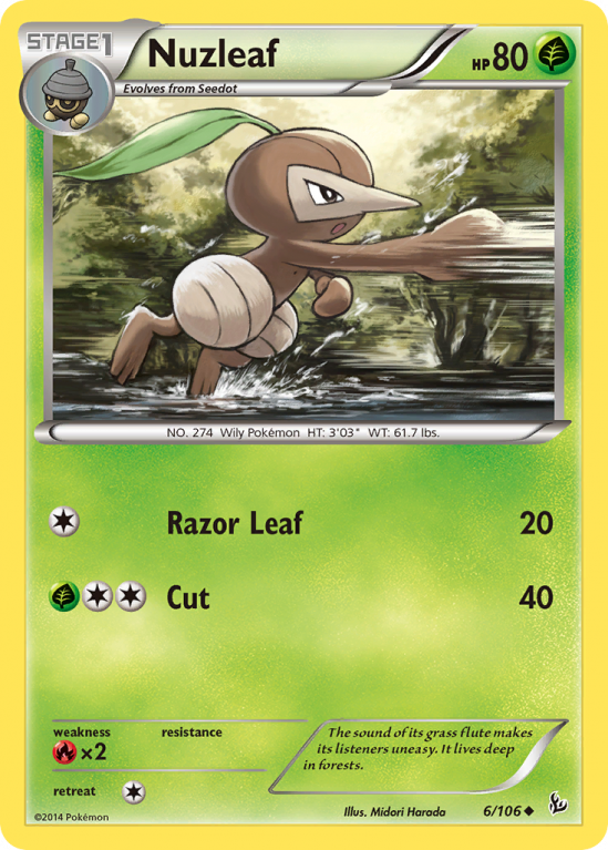 Nuzleaf 6/106 XY Flashfire