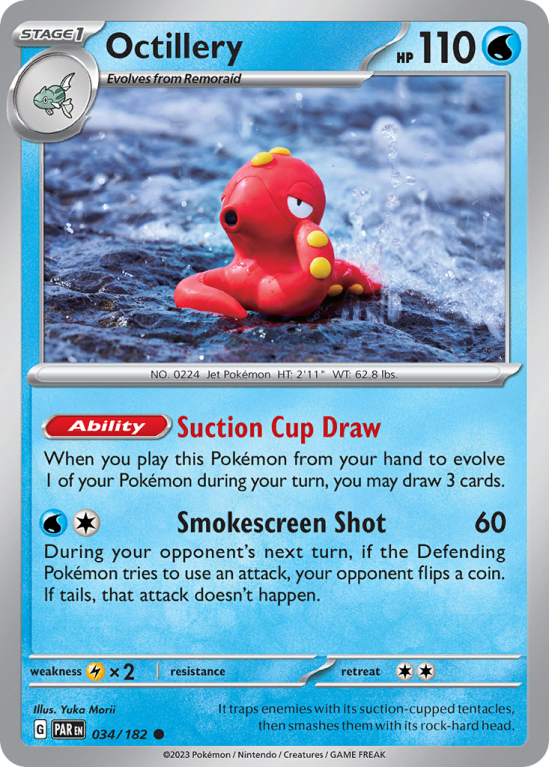 Octillery 34/182 Scarlet & Violet Paradox Rift