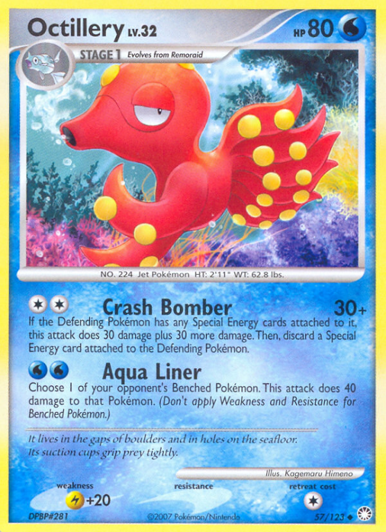 Octillery 57/123 Diamond & Pearl Mysterious Treasures