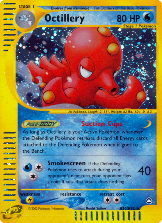 Octillery H20/186 E-Card Aquapolis