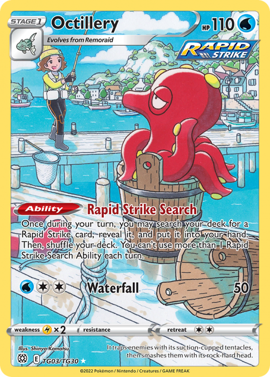 Octillery TG03/30 Sword & Shield Brilliant Stars Trainer Gallery