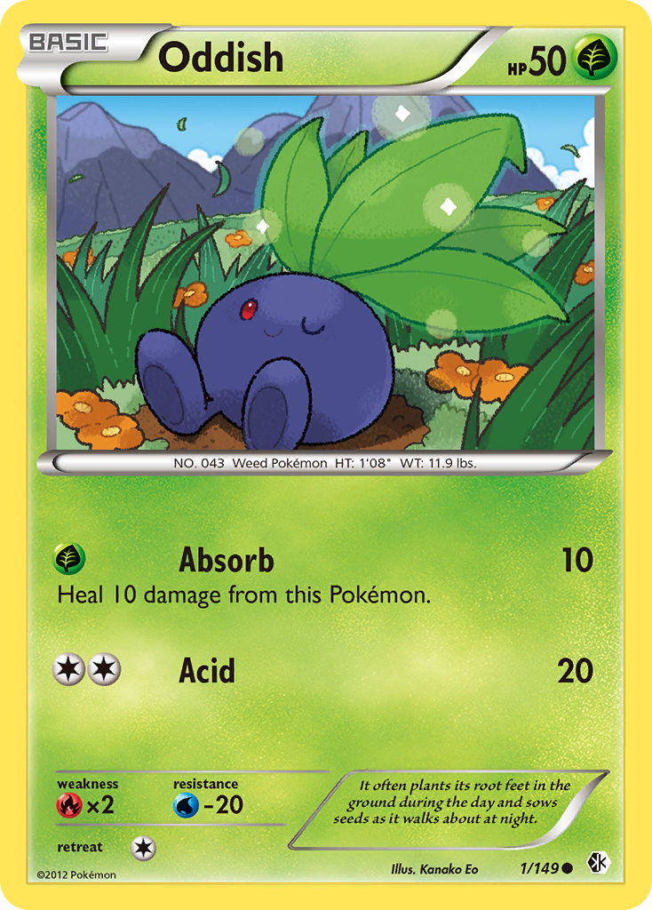 Oddish 1/149 Black & White Boundaries Crossed