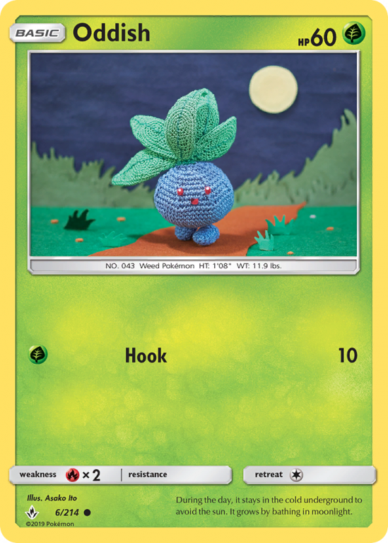 Oddish 6/214 Sun & Moon Unbroken Bonds
