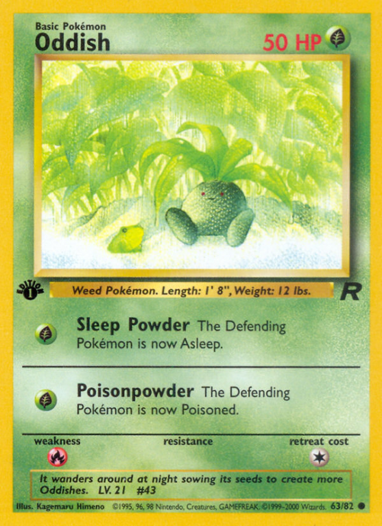 Oddish 63/83 Base Team Rocket