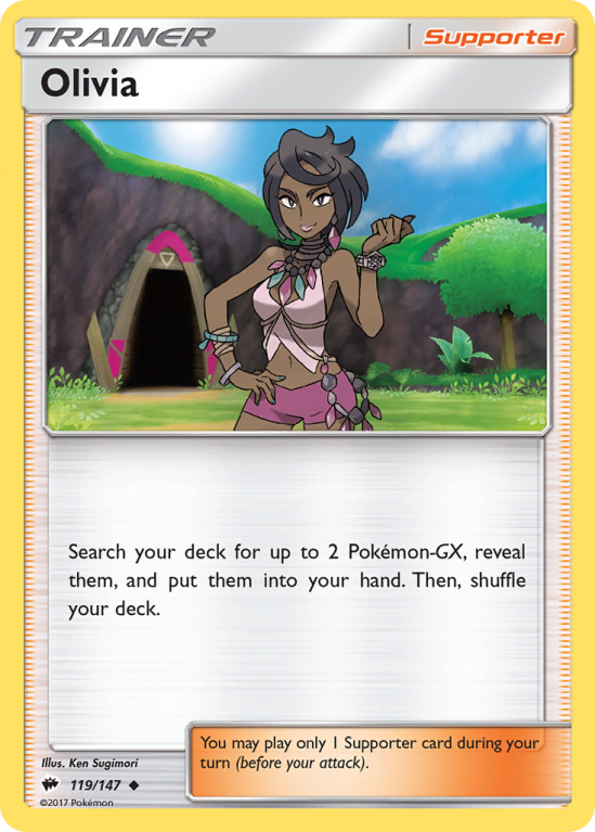 Olivia 119/147 Sun & Moon Burning Shadows