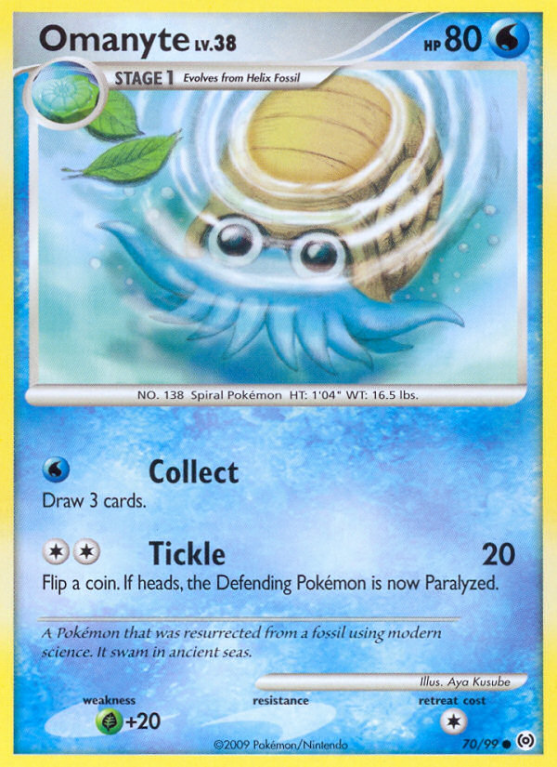 Omanyte 70/99 Platinum Arceus