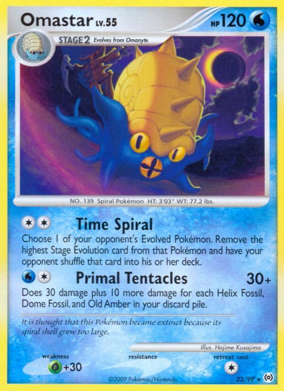 Omastar 23/99 Platinum Arceus
