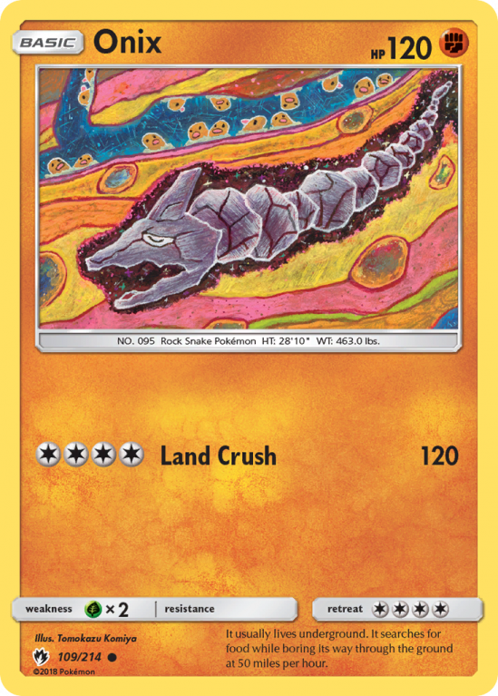 Onix 109/214 Sun & Moon Lost Thunder
