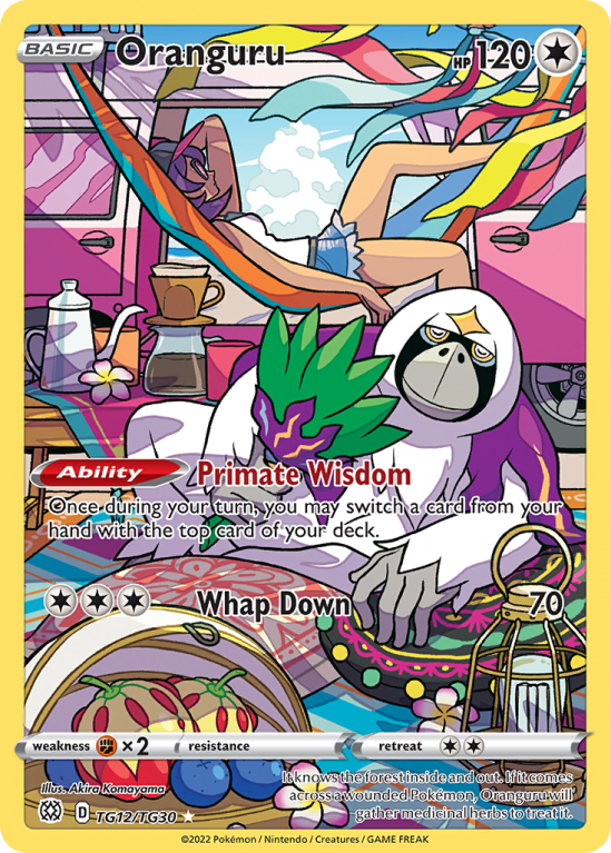 Oranguru TG12/30 Sword & Shield Brilliant Stars Trainer Gallery