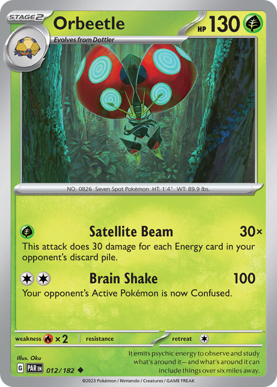 Orbeetle 12/182 Scarlet & Violet Paradox Rift