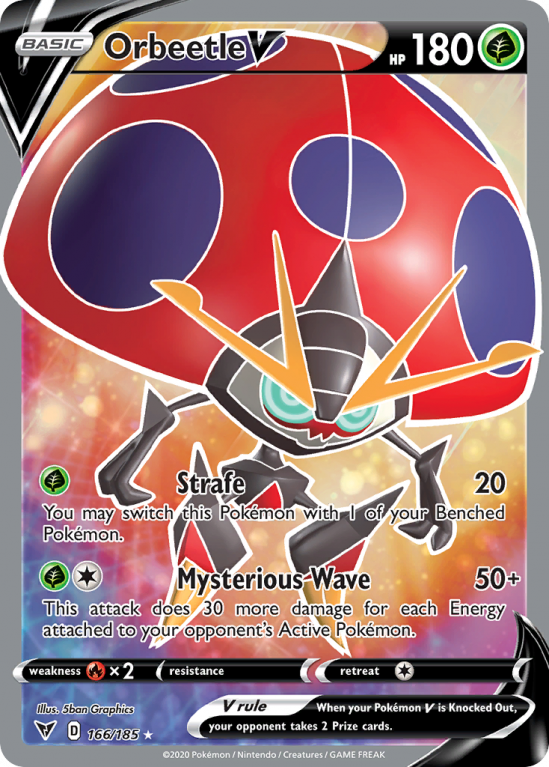 Orbeetle V 166/185 Sword & Shield Vivid Voltage