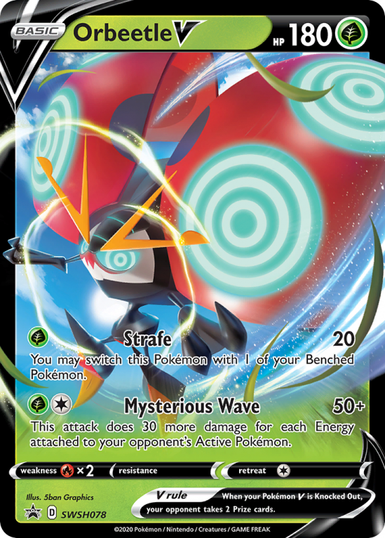 Orbeetle V SWSH078/103 Sword & Shield SWSH Black Star Promos