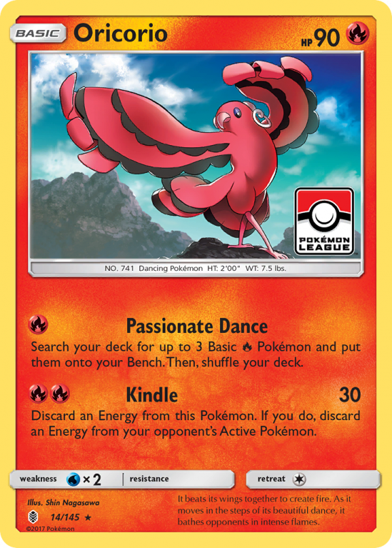 Oricorio 14/145 Sun & Moon Guardians Rising