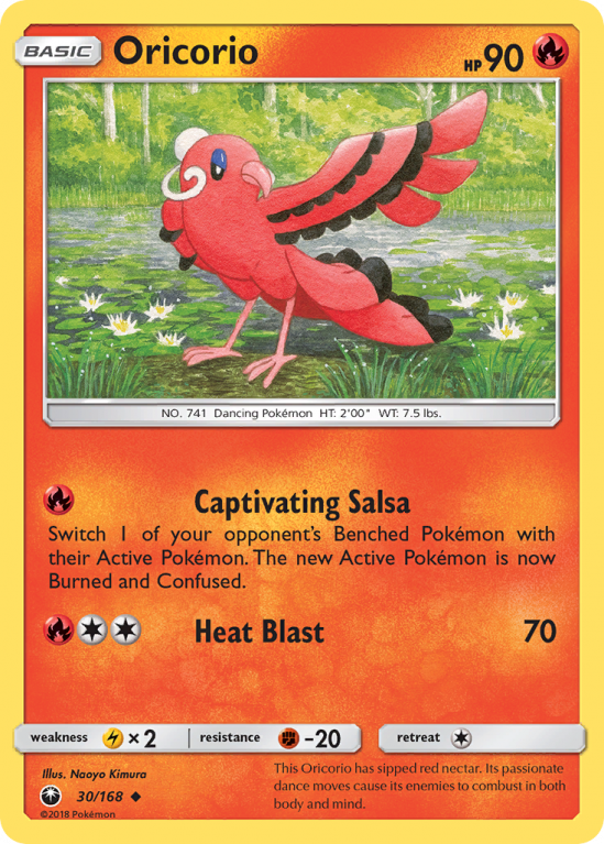 Oricorio 30/168 Sun & Moon Celestial Storm