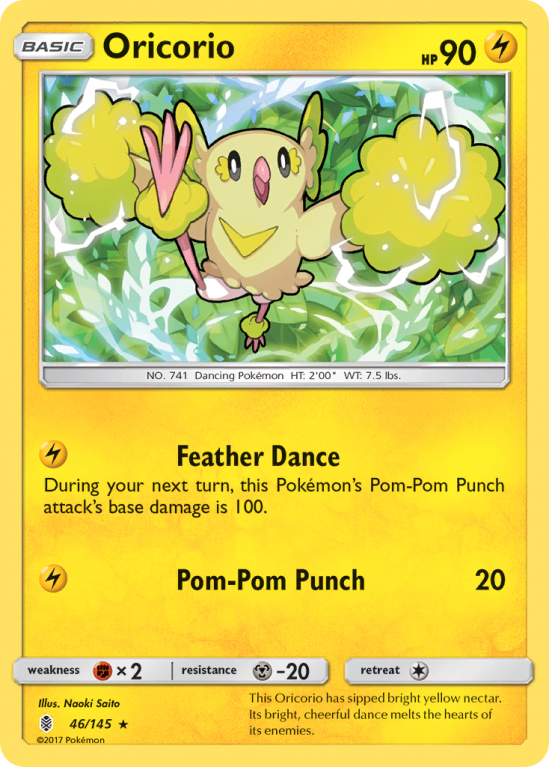 Oricorio 46/145 Sun & Moon Guardians Rising