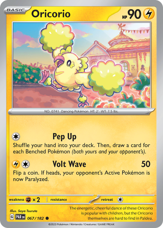 Oricorio 67/182 Scarlet & Violet Paradox Rift