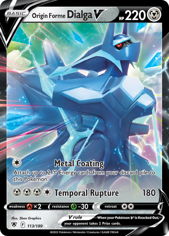 Origin Forme Dialga V 113/189 Sword & Shield Astral Radiance