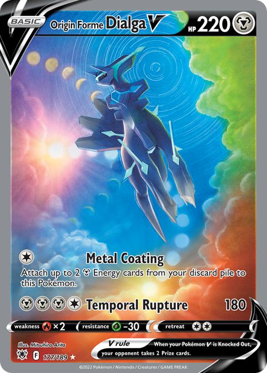 Origin Forme Dialga V 177/189 Sword & Shield Astral Radiance