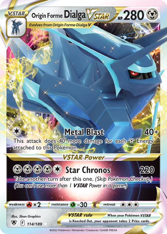 Origin Forme Dialga VSTAR 114/189 Sword & Shield Astral Radiance