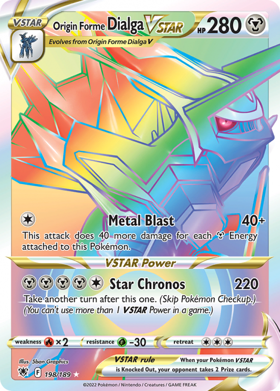 Origin Forme Dialga VSTAR 198/189 Sword & Shield Astral Radiance
