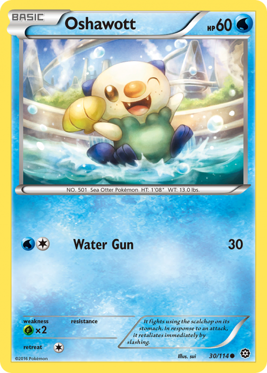 Oshawott 30/114 XY Steam Siege