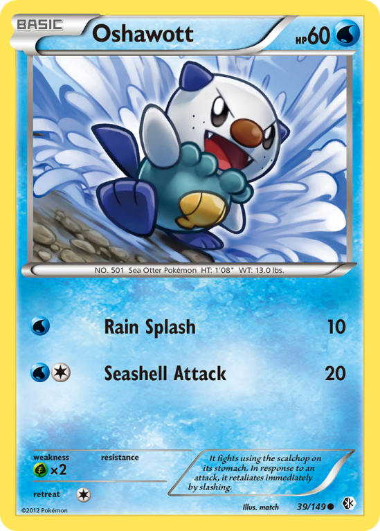 Oshawott 39/149 Black & White Boundaries Crossed