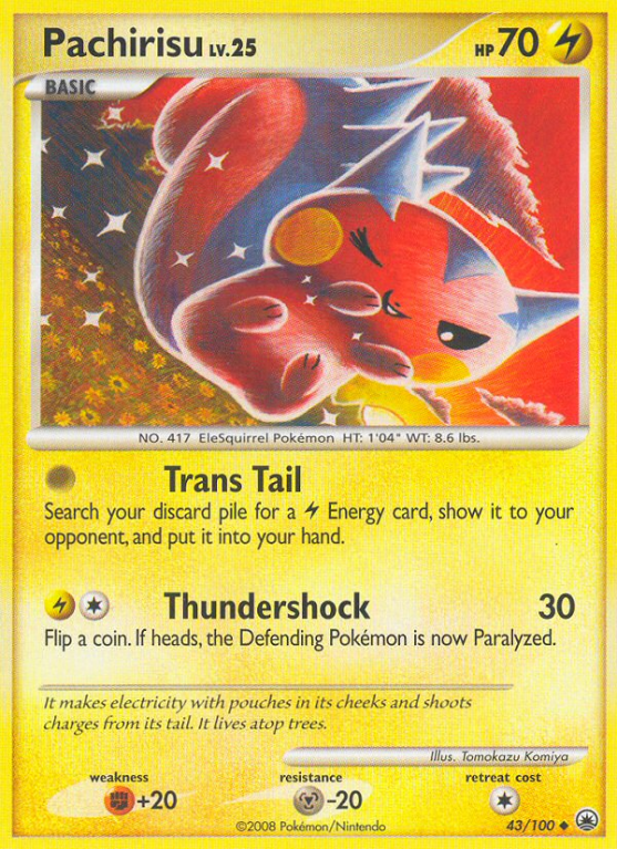 Pachirisu 43/100 Diamond & Pearl Majestic Dawn