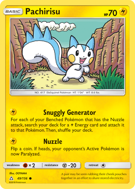 Pachirisu 49/156 Sun & Moon Ultra Prism