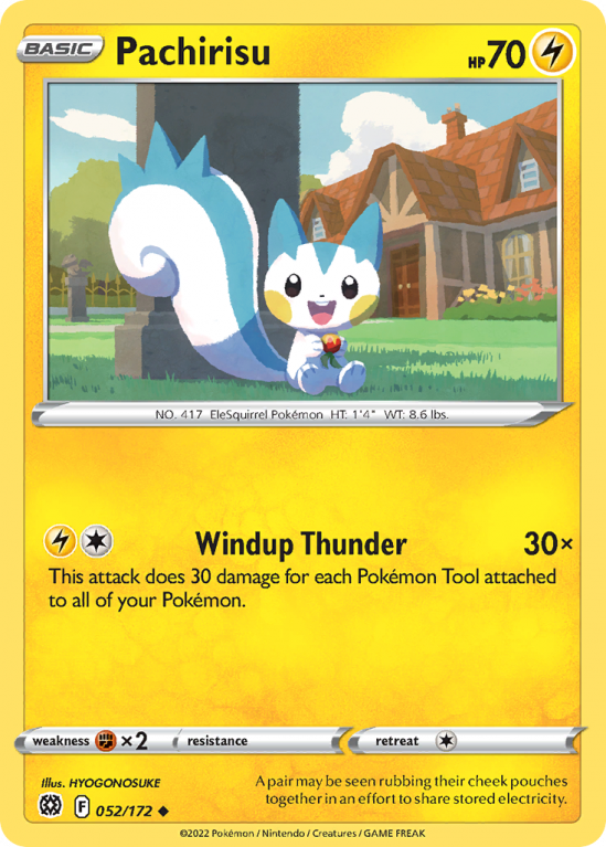 Pachirisu 52/172 Sword & Shield Brilliant Stars