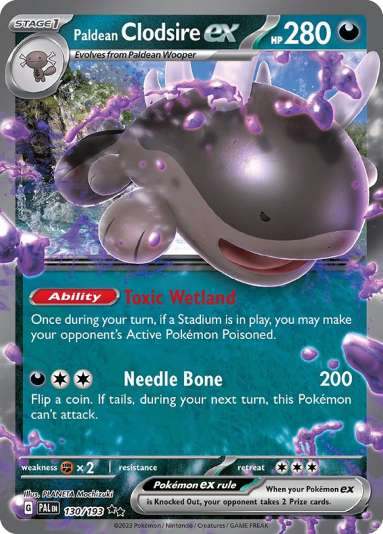 Paldean Clodsire ex 130/193 Scarlet & Violet Paldea Evolved