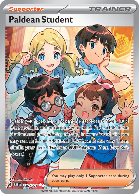 Paldean Student 230/91 Scarlet & Violet Paldean Fates