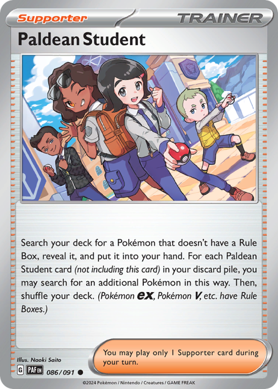 Paldean Student 86/91 Scarlet & Violet Paldean Fates