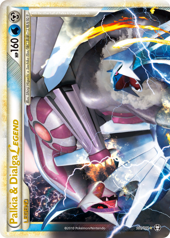 Palkia & Dialga LEGEND 101/102 HeartGold & SoulSilver HS—Triumphant