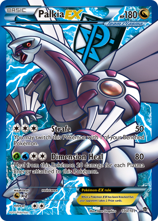 Palkia-EX 100/101 Black & White Plasma Blast