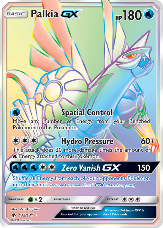 Palkia-GX 132/131 Sun & Moon Forbidden Light