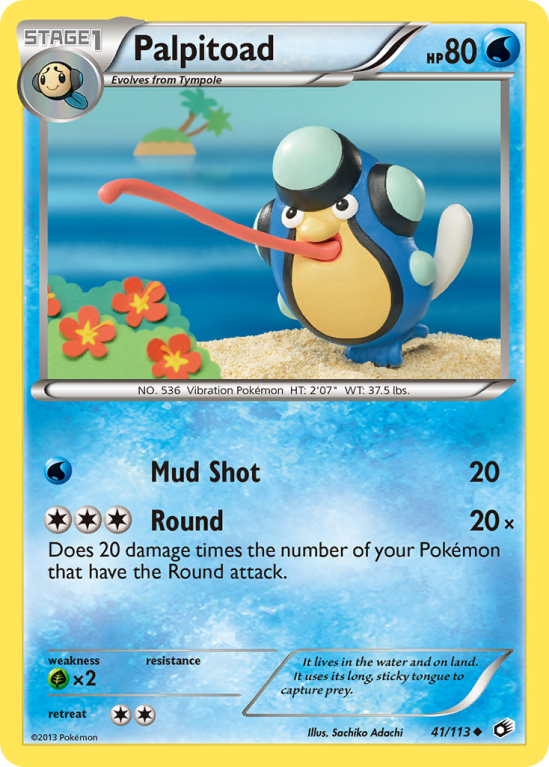 Palpitoad 41/113 Black & White Legendary Treasures