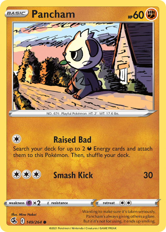 Pancham 149/264 Sword & Shield Fusion Strike